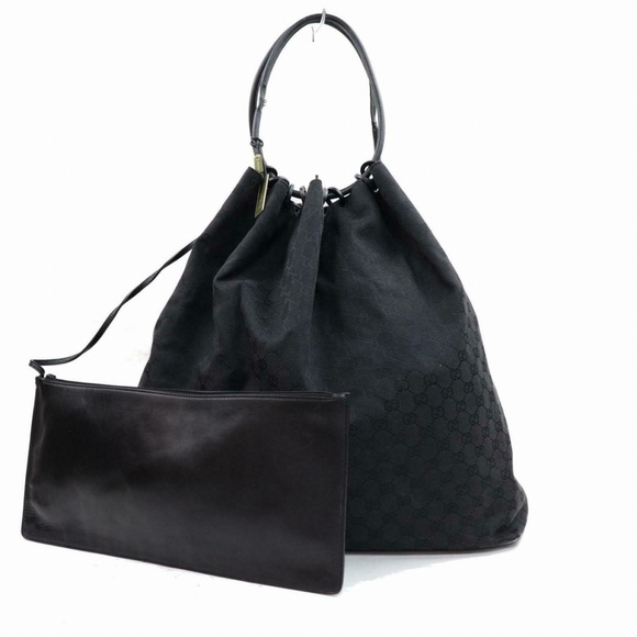 Gucci Handbags - XL Large Gucci Shoulder Hobo Bag Black